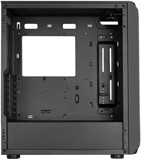 Silverstone Fara 511Z Gaming Midi Tower Κουτί Υπολογιστή με Πλαϊνό Παράθυρο και RGB Φωτισμό Μαύρο