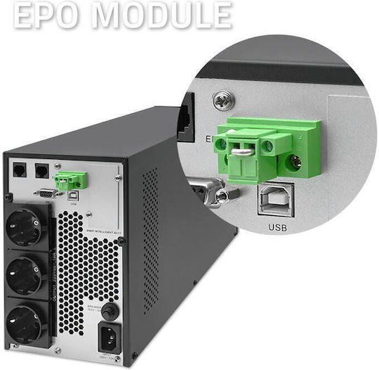 Qoltec 52281 UPS On-Line 2000VA 2000W