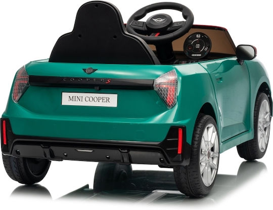 Mini Cooper S Едноместен с Дистанционно Управление Лицензиран 12 Волта Зелен За 2+ Години