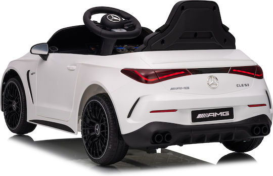 Mercedes CLE 53 AMG Einsitzer mit Fernbedienung Lizensiert 12 Volt Weiß für 2+ Jahre