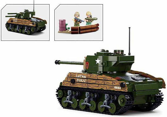 Sluban Building Blocks Medium Tank for 8 Plus Years 715 Pieces M38 B1110