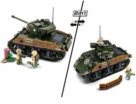 Sluban Building Blocks Medium Tank for 8 Plus Years 715 Pieces M38 B1110