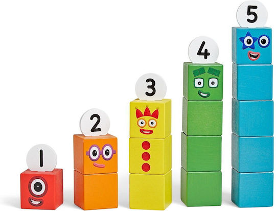 Hand2Mind Numberblocks Joc Educațional Litere și numere din Lemn