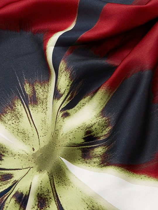 Bluză Damă cu Mânecă Lungă Pulover Floral Albastru Închis