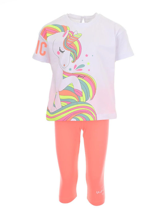 Kinder-Set mit Leggings Sommer 2Stück White