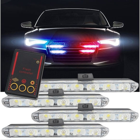 Set LED Nissan Note 12V 6W 100cm with Red Lighting 4pcs
