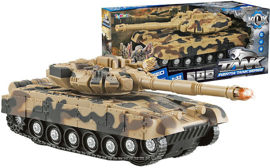 ToyMarkt Rezervor Camuflaj Pentru Tanc Militar Pull Back Pentru 3+ Ani