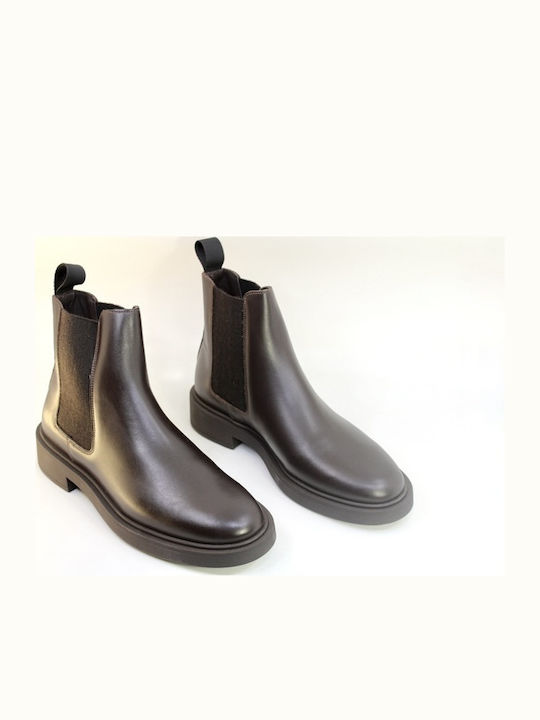 Leather Women's Chelsea Boots Brown
