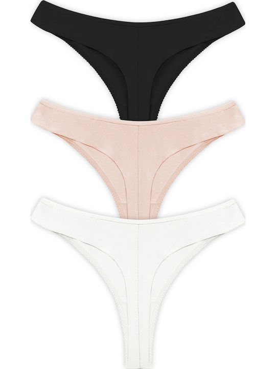 Γυναικεία String 3Pack Πολύχρωμο