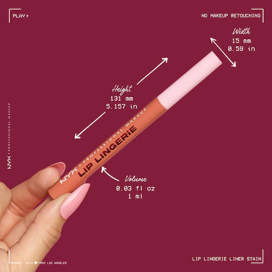 NYX Professional Makeup Lip Lingerie Μολύβι Χειλιών 12 Wild Side