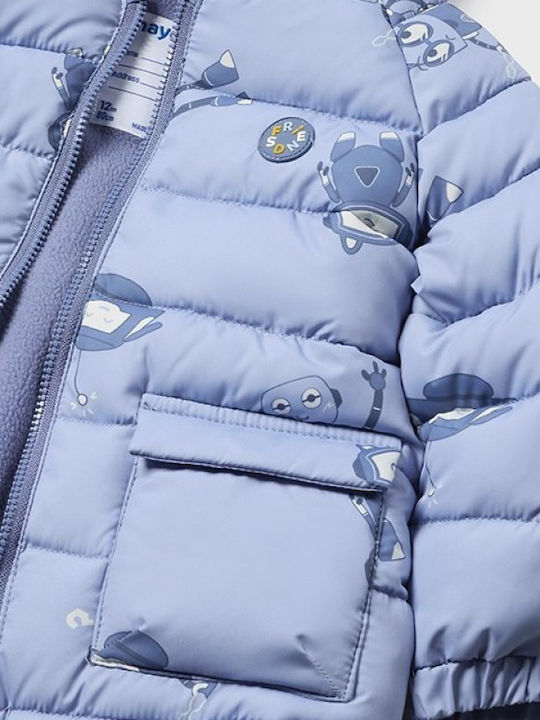 Kinder Freizeitjacke mit Kapuze Hellblau