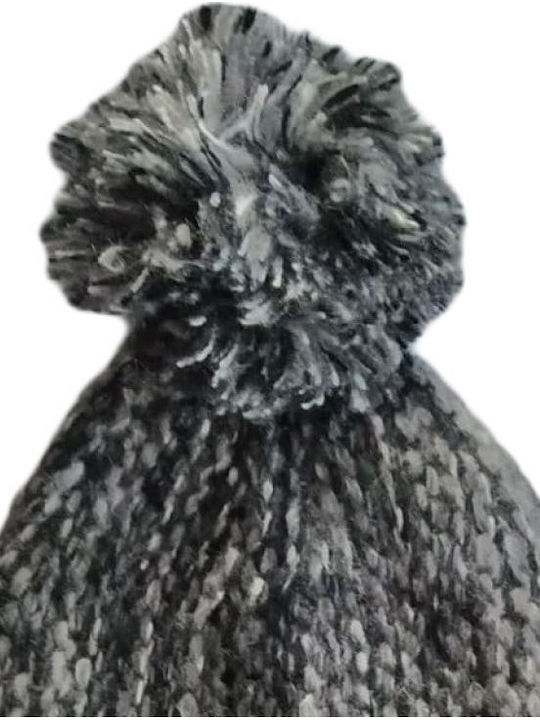 Beanie Unisex Σκούφος Πλεκτός σε Γκρι χρώμα