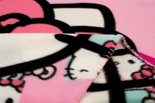 Dimcol Κουβέρτα Fleece Pink 140x100εκ.