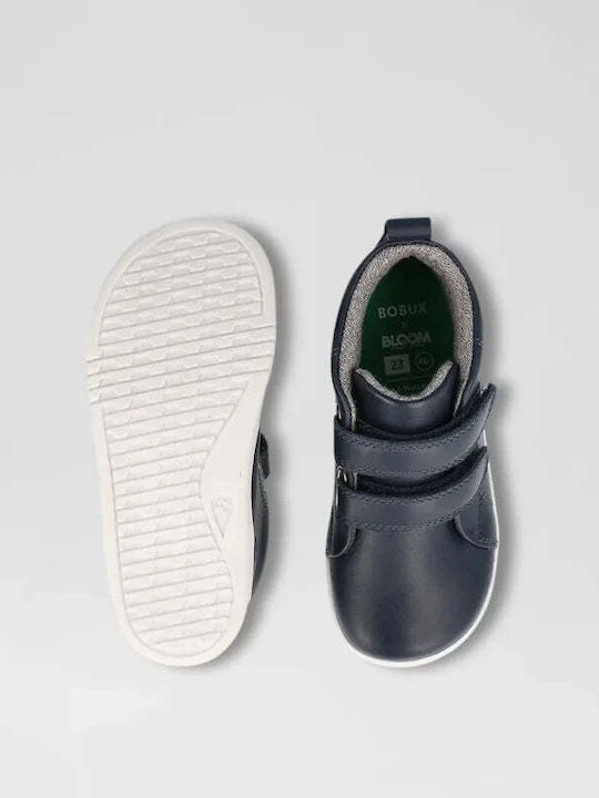 Iwalk Grass Court Kids Sneakers High with Scratch Navy Blue
