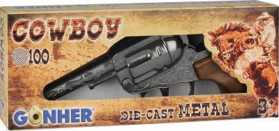 Revolver Cowboy Gonher Metall 8 Patronen