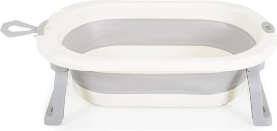 Cangaroo Foldable Baby Bath with Thermometer Gray