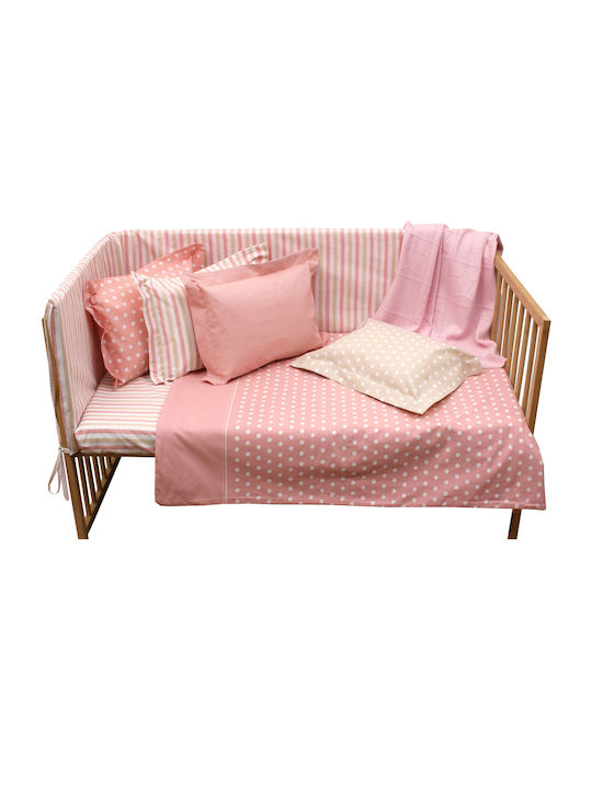Anna Riska Duvet Crib Cotton Mix & Match Brown 110x150cm