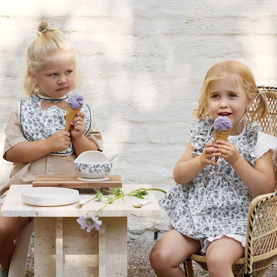 Elodie Details Plastic Feeding Set with Anti-Slip White Base 2 Pieces