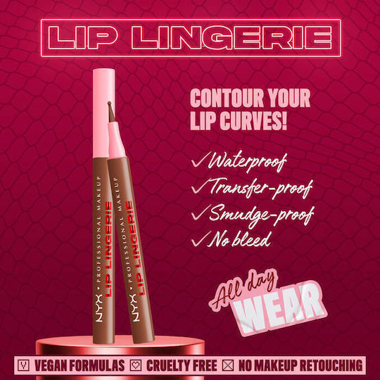 NYX Professional Makeup Lip Lingerie Μολύβι Χειλιών 06 Up To No Good