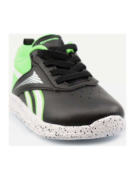 Rush Runner 5 Syn Incaltaminte Sport Copii Alergare Cu Închidere Hoop & Loop Negru