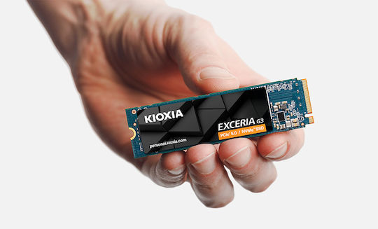 Kioxia EXCERIA G3 SSD 1TB τύπου M.2 με σύνδεση PCI Express 5.0 (PS5 Compatible) LVC10Z001TG8