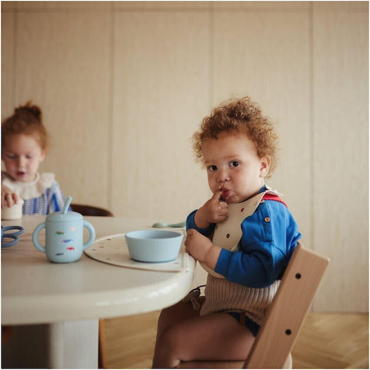 Mushie Toddler Cup with Handles and Straw Made of Silicone 175ml