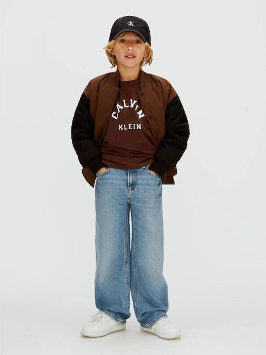 Kids' Shirt Short Sleeve Brown