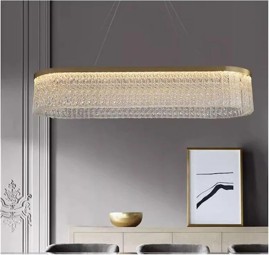 LED Κρεμαστό Φωτιστικό Χρυσό 80x80εκ. LED Κρεμαστό Φωτιστικό Χρυσό 80x80εκ.