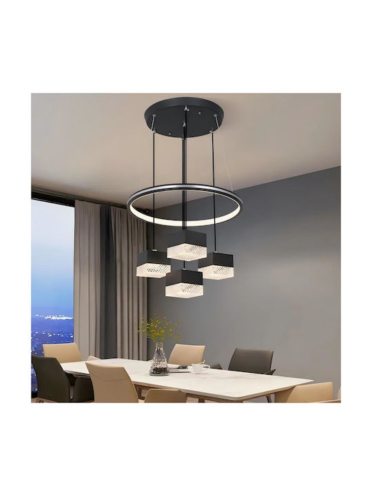 Adjustable Pendant Light Black 4x4cm