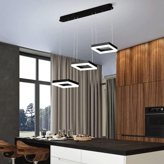 LED Κρεμαστό Φωτιστικό Μαύρο LED Κρεμαστό Φωτιστικό Μαύρο