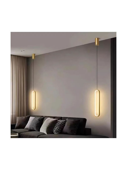 Adjustable Pendant Light Gold 40x40cm