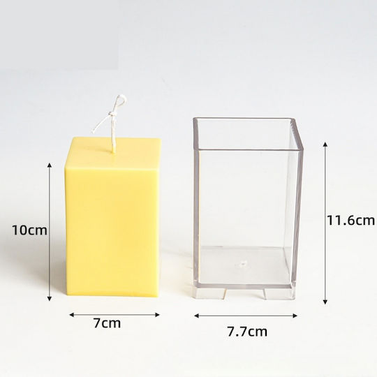 Wax Mold Plexiglass Rectangular 11.6x7.7cm