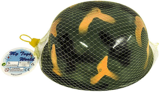 Carnival Helmet Green Made of Plastic