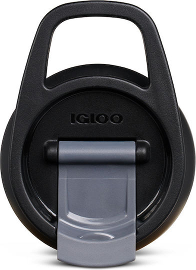 Igloo Glas Thermosflasche Rostfreier Stahl / Kunststoff 354ml BLUE mit Stroh und Handgriff