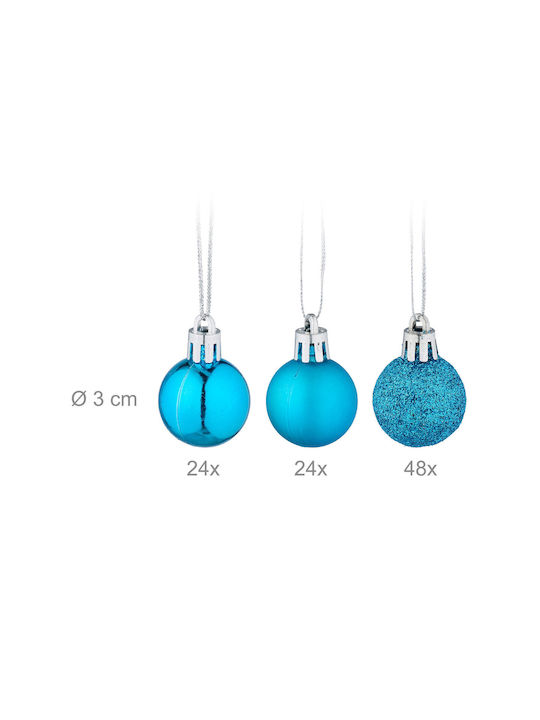 Ornament suspendat Glob Plastic Verde Set 96buc