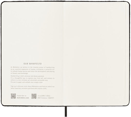 Moleskine Notebook Тетрадка На райета Черен