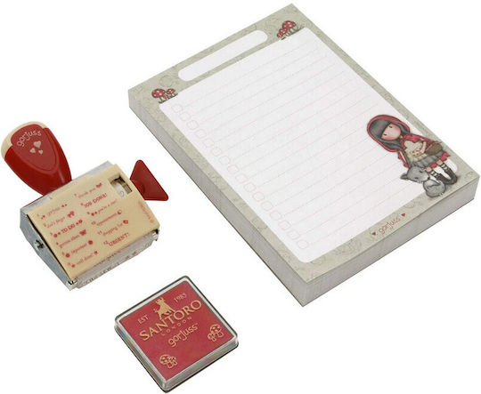 Santoro Little Notizblock Rot