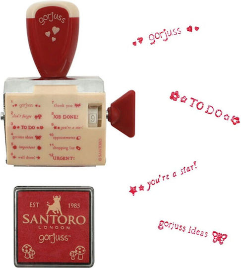Santoro Little Notizblock Rot