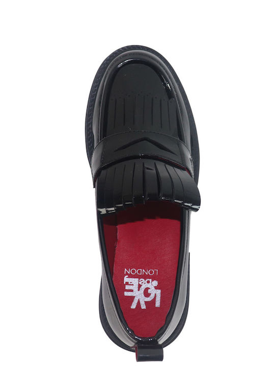 Λουστρίνι Γυναικεία Loafers σε Μαύρο Χρώμα