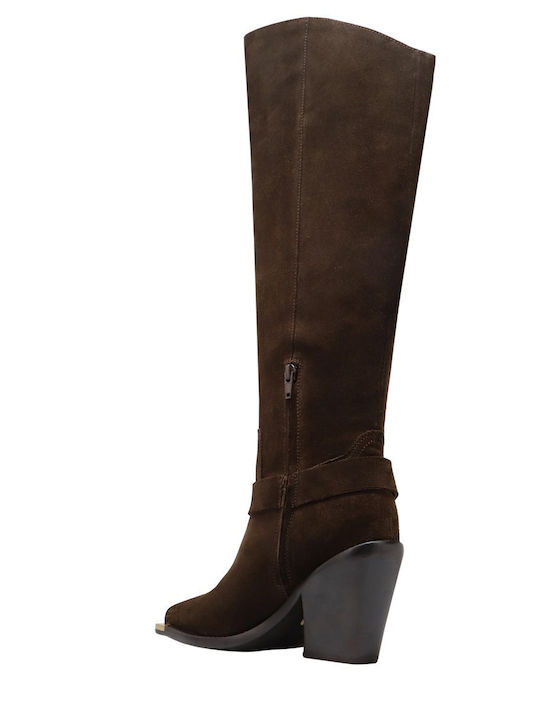 Suede Women's Boots Brown