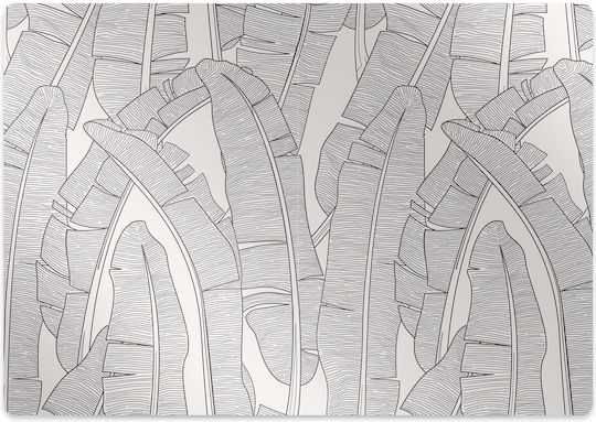 Robustes Bürostuhlunterlagen Bodenmatte Stühle Blätter Bananenpflanze 120x90 cm
