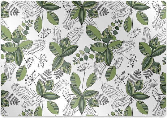 Covoraș De Podea Protecție Roți Scaun Model Botanic 120x90 Cm