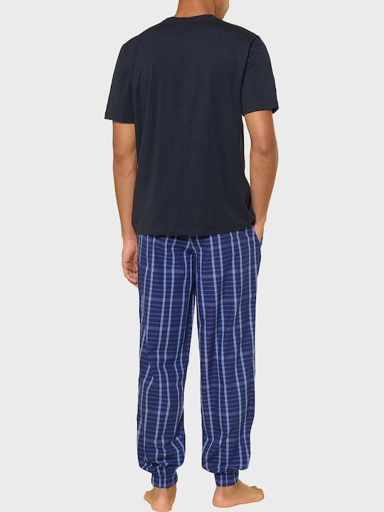 Boss Winter Men's Cotton Pyjama Blue