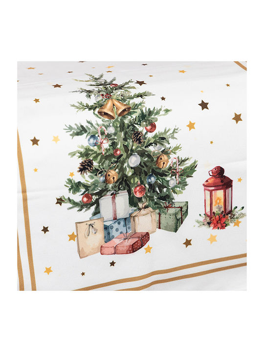 Eurolamp Christmas Tablecloth Runner Fabric White L140xW40cm.