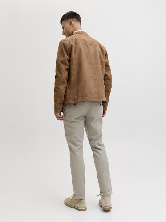 Hose Chino Elastisch in Schlanker Passform Vetiver