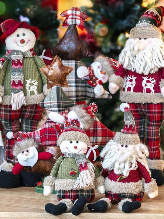 Weihnachtsdekoration Baum 59cm Mehrfarbig Santa & Snowman