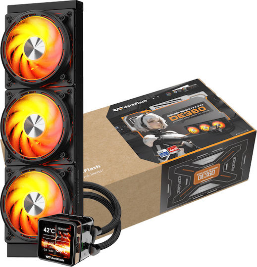 Darkflash Explore DE360 Υδρόψυξη AIO CPU με 3 Ανεμιστήρες 120mm και ARGB Φωτισμό