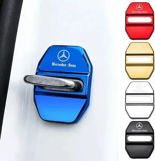 4 Pieces Car Door Lock Covers Mercedes Benz – Gold