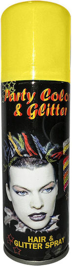 Party Color & Glitter Carnival Hair Spray 125ml Yellow