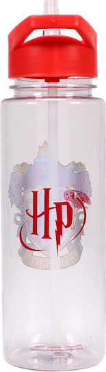 Harry Potter Παιδικό Παγούρι Harry Potter Πλαστικό με Καλαμάκι Κόκκινο 700ml